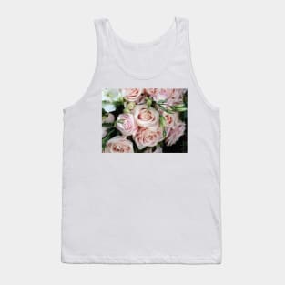 Paris Pink Valentine's Day Roses Tank Top